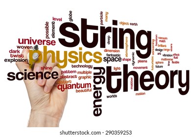 String Theory Word Cloud Concept