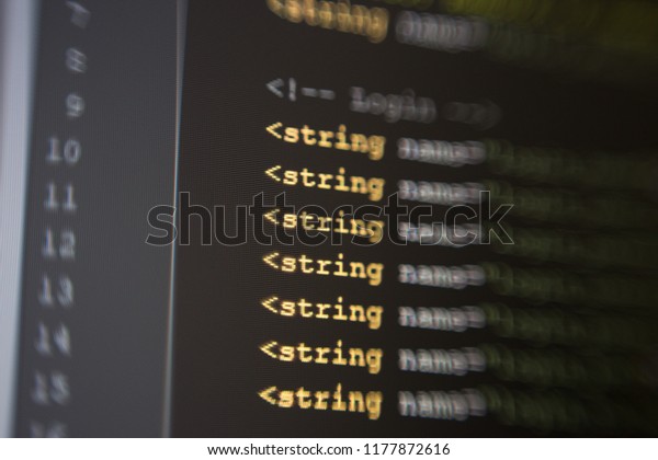 String Value Xml Tag Java Coding Stock Photo Edit Now 1177872616<script async src=