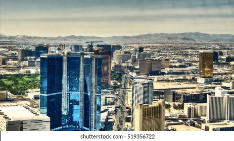 The Strip Of Las Vegas - Hotels Aerial View