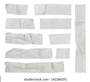 Strips Of Masking Tape Isolated On White