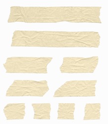 Collection Of Various Adhesive Tape Pieces On White Background. Each One Is  Shot Separately Stock Photo, Picture and Royalty Free Image. Image 10511572.