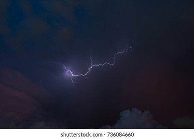 Stroke of lightning with storm clouds - Powered by Shutterstock - Get 15% off with code: PIKWIZARD15