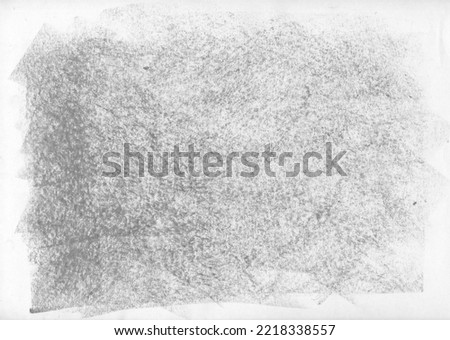 stroke and line pattern of chalk on white paper 