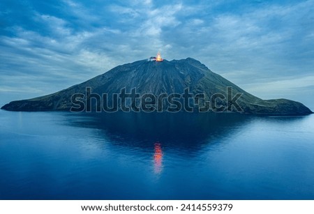 stromboli volcano erupting off the coast of italy being dubbed the 