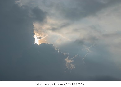 Stromy clouds  at sunset,Dramatic sky
