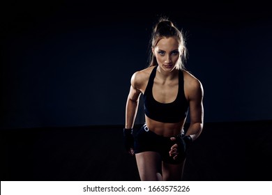 64,895 Fitness Woman Dark Background Images, Stock Photos & Vectors ...