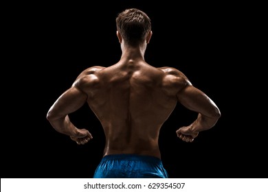 Male Bodybuilder Light Stubble Naked Torso Stock Photo Edit Now