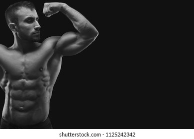 Brutal Bearded Man Barechested Posing Over Stock Photo (edit Now) 343945598