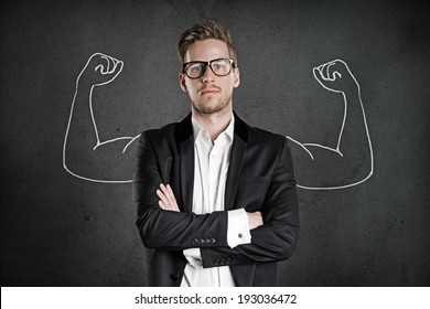 Strong Businessman - Shutterstock ID 193036472