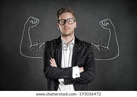 Strong Businessman Foto stock © 