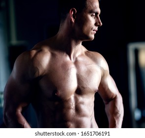 Similar Images, Stock Photos u0026 Vectors of Muscular man after 