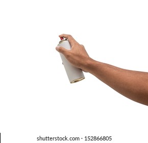 Strong Hand With White Spray Can