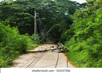 Strong Winds Bringing Down Power Lines To Blame.