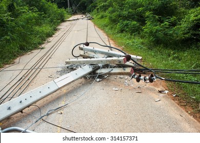 Strong Winds Bringing Down Power Lines To Blame.