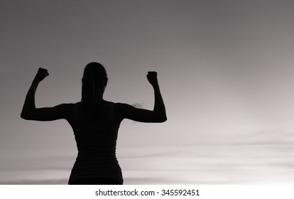 Strong woman. 