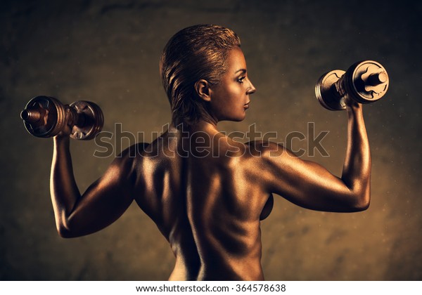 Nude Female Weightlifters