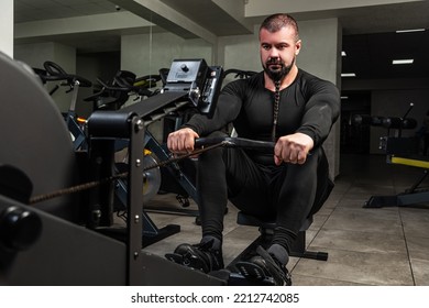 Strongman Training On Indoor Rower