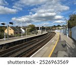 Strood railway station on a sunny autumnal day. Strood, Kent, UK. October 4th 2024