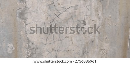 Structural Wall Damage with Large Cracks, Deteriorating Concrete Surface in Outdoor Environment