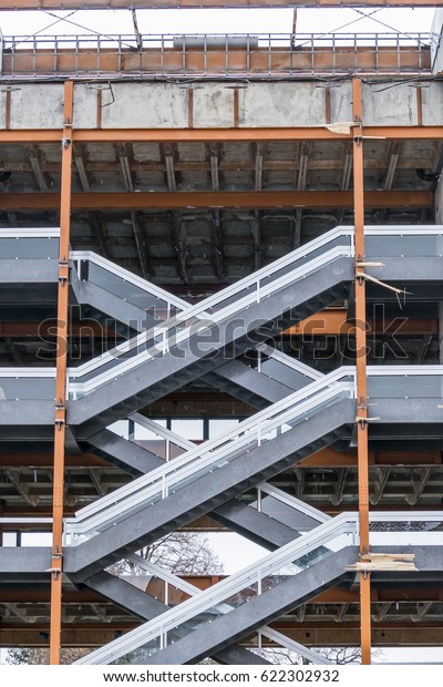 structural work with\
staircase