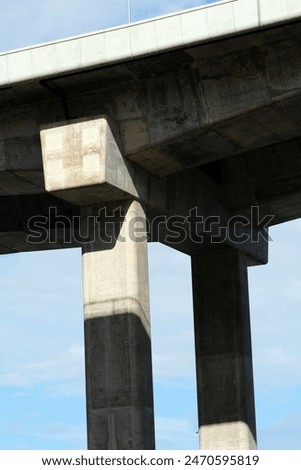 Structure of bridge and light on wall 