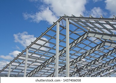 Structure Building Steel Construction On Sky Stock Photo 1437406058 ...