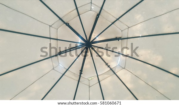 big white umbrella