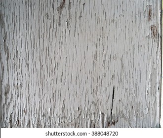 Structure of old white cracked painting