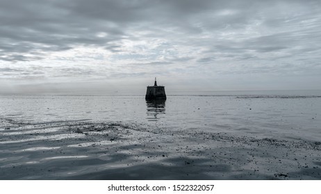 
Structure on the edge of the river