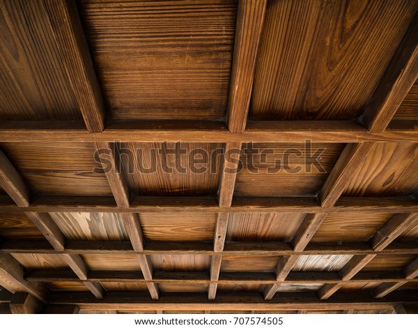 Structure Wooden Ceiling Grid Japan Temple Stock Photo Edit Now