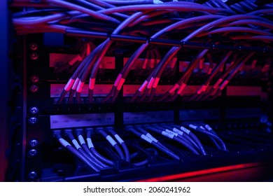 Structured network cabling system in data center - Shutterstock ID 2060241962