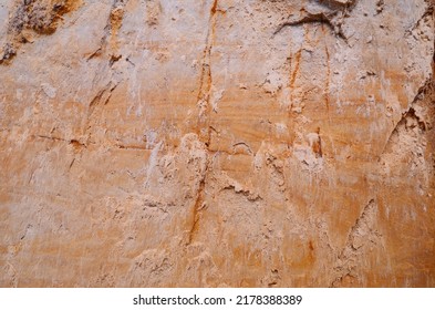 Structures of a red sandstone. Natural sandstoun background close up
