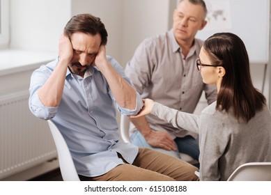 Stubborn Man Putting Hands On His Ears