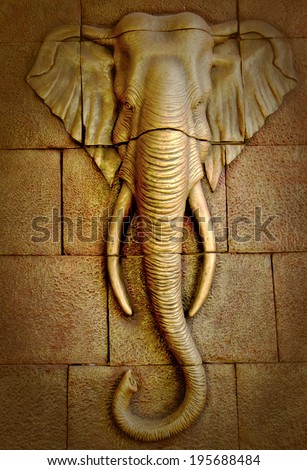 Stucco of elephant