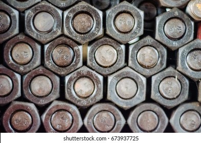 Stud Bolt Background In Front Of View