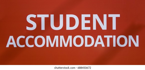 Student Accommodation Sign