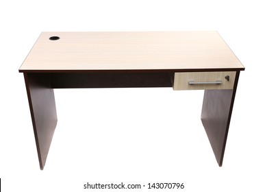 Student Desk Isolated With Clipping Path