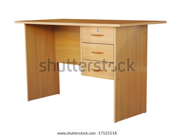 Student Desk Isolated Clipping Path Stock Photo Edit Now 17525518
