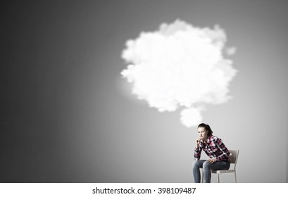 Student girl and her ideas - Shutterstock ID 398109487