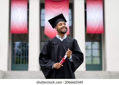 Student graduating university, academic achievement and excellence
