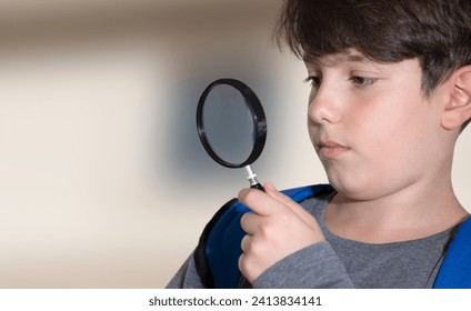 student kid standing at schoolyard - Powered by Shutterstock