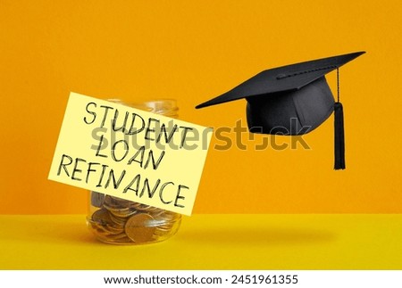 Student Loan Refinance is shown using a text
