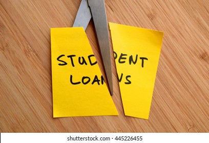 Student Loans Being Cut With Scissors