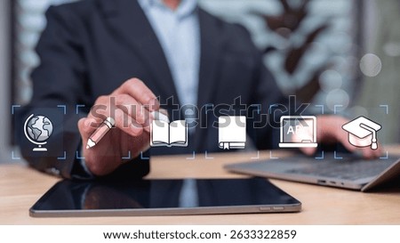 Student Research and Learn while Person Read in a University College School Interior. A Bookshop Store Background displays Shelf, Bookshelf, Stack of books, and Hand, encouraging Read, Learn, Research. Background Learn, Background Bookshelf