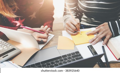 Student Studying Brainstorming Campus Concept - Shutterstock ID 383925640