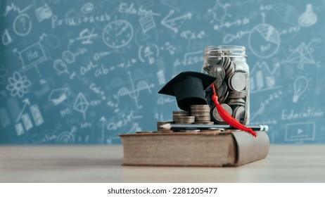 Student Success Scholarship Ideas for College and University Tuition Fees for education, investment and scholarship - Shutterstock ID 2281205477