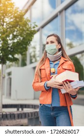 Student Wearing Mask During Covid-19 Cannot Enter Closed University Building