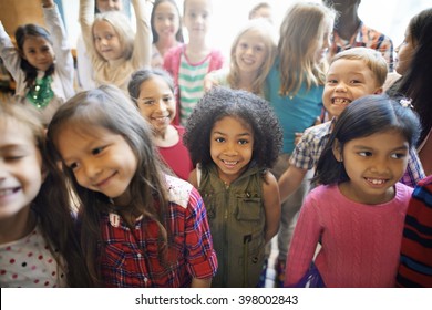 Students Children Cheerful Happiness Concept