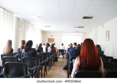 Students in class
