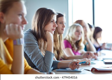 Students In Class (color Toned Image)